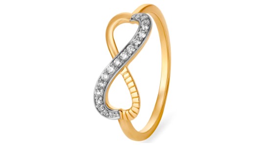 14kt Yellow Gold Forever and Ever Finger Ring 