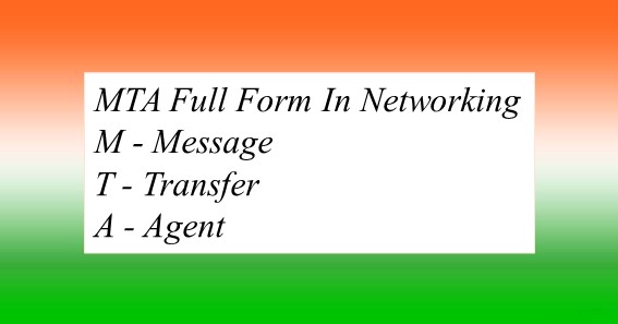 MTA Full Form In Networking 