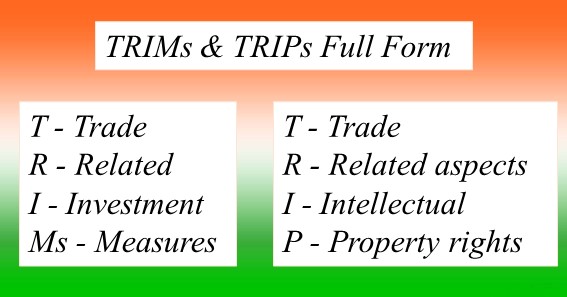 TRIMs & TRIPs Full Form